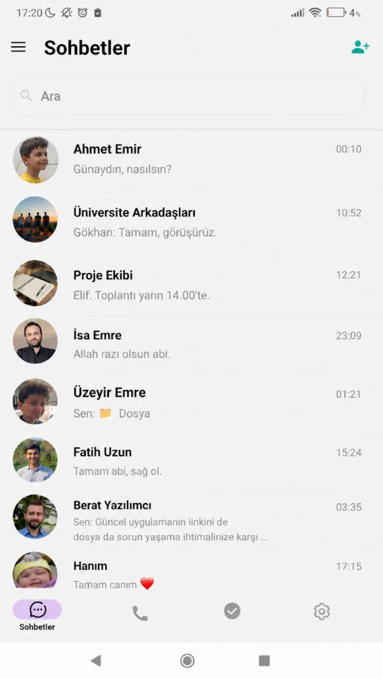 Seydapp sohbet listesi